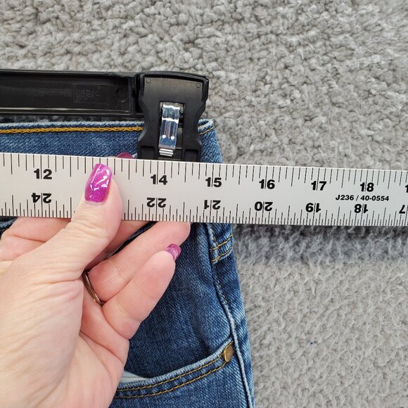 Cruel Girl Slim Denim Jeans Womens Jrs 9 L Long Mid Rise Medium Blue - Picture 5 of 10